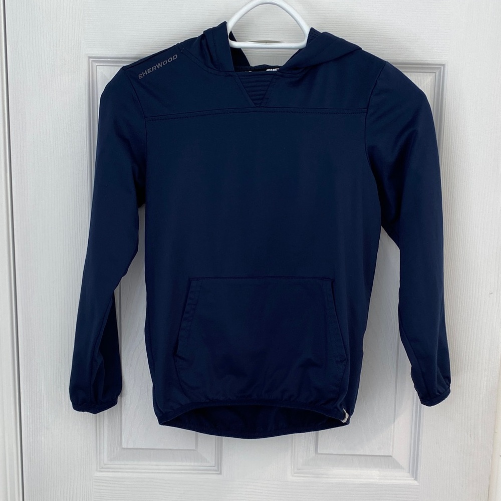 Sherwood Navy Blue Boys Hockey Hoodie with Front Pocket
